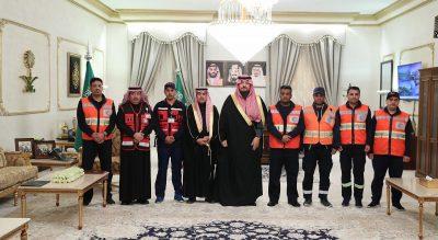 سمو أمير الحدود الشمالية يتسلم التقرير السنوي لفرع هيئة الهلال الأحمر بالمنطقة