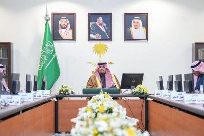 سمو أمير الحدود الشمالية يرأس اجتماع المجلس المحلي بمحافظة طريف