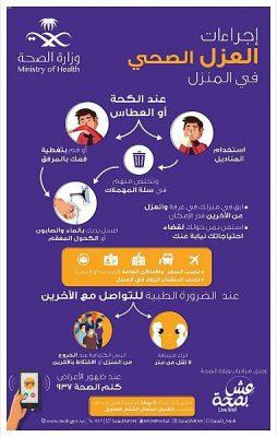“الصحة” تصدر إرشادات حول إجراءات العزل المنزلي