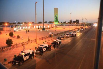 الجهات الامنية بطريف واصلت جهودها في اليوم الوطني ال٩٠ للمملكة