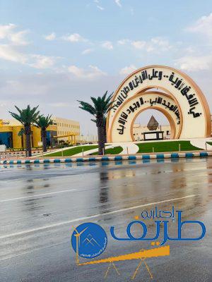 بالصور .. هطول أمطار على محافظة طريف