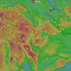 “الأرصاد”: أمطار رعدية متوسطة إلى غزيرة مصحوبة بنشاط في الرياح على معظم المناطق