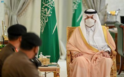 سمو أمير الحدود الشمالية يستقبل نائب مدير شرطة المنطقة