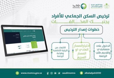مجدداً.. الشؤون البلدية تدعو لإصدار ترخيص السكن الجماعي للأفراد تجنباً للمخالفات