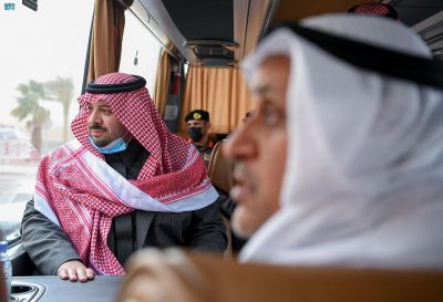 سمو أمير منطقة الحدود الشمالية يتفقد سير العمل في المدينة الصناعية “مدن”