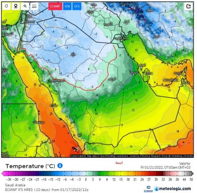 ثلوج و4 خرائط.. “عاشر أيام المطرية” بتوقيع “المسند”: تزحزح وهبوط ومناطق