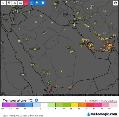 سماء صحوة وأمطار وغيوم هنا.. “الحصيني”: مزيد من انخفاض الحرارة!