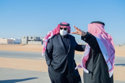 سمو أمير الحدود الشمالية يتفقد مخطط حي الإسكان بمحافظة رفحاء