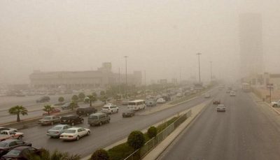 طقس الخميس: أتربة وغبار تحد من مدى الرؤية وغيوم وسحب رعدية ممطرة على معظم المناطق