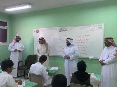 بالصور .. مدير إدارة التوجيه الطلابي بالشمالية يتفقد قطاع التعليم بطريف