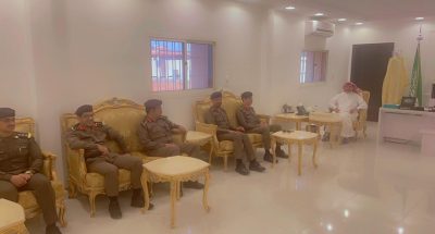 بالصور .. محافظ طريف يستقبل مدير الدفاع المدني بمنطقة الحدود الشمالية
