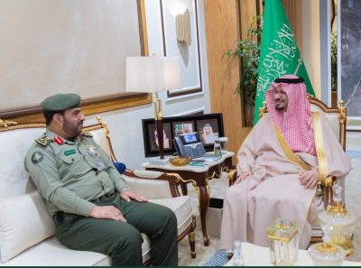 سمو نائب أمير الحدود الشمالية يستقبل مدير جوازات المنطقة