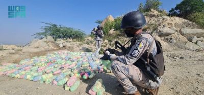 منها الشمالية .. حرس الحدود يحبط تهريب 52.4 طن قات و807 كجم حشيش في عدة مناطق