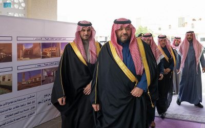 سمو أمير الحدود الشمالية يفتتح مشروع إعادة بناء جامع الأمير سلطان بن عبدالعزيز في مدينة عرعر
