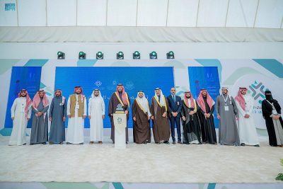 سمو الأمير فيصل بن خالد بن سلطان يرعى ملتقى الشمال التقني الأول للتوظيف 2023 .