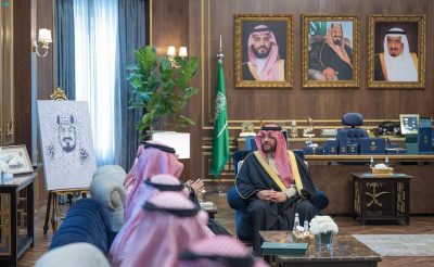 سمو أمير الحدود الشمالية يتسلم نسخة من شهادة الاعتماد المؤسسي للمعهد السعودي التقني للتعدين