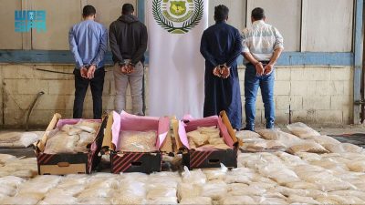 إحباط محاولة تهريب أكثر من 12.7 مليون قرص من مادة الأمفيتامين المخدر