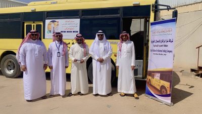 بالصور .. مساعد مدير عام تعليم الشمالية يتابع جاهزية اسطول النقل المدرسي