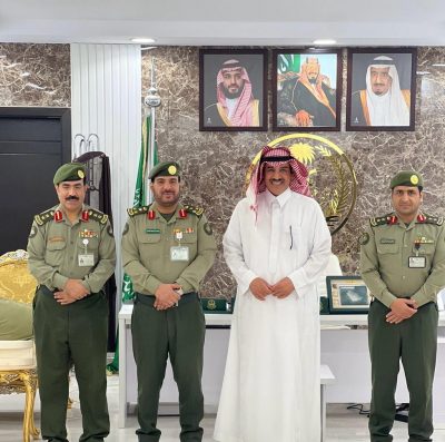 محافظ طريف يستقبل مدير جوازات منطقة الحدود الشمالية