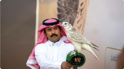 نادي الصقور السعودي يتوج الفائزين بشوط (قرموشة جير فرخ) في سباق الملواح