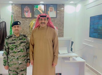 محافظ طريف يستقبل مدير سجن طريف المعين