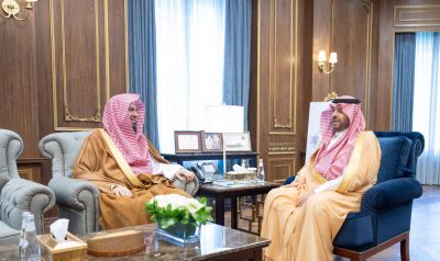 أمير الحدود الشمالية يستقبل رئيس محكمة الاستئناف بالمنطقة