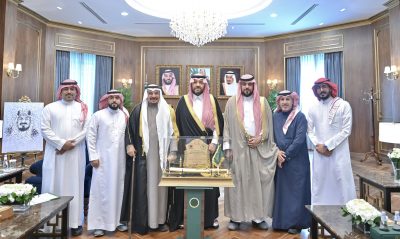 أمير الحدود الشمالية يستقبل رئيس مجلس إدارة الاتحاد السعودي لرياضة الصم