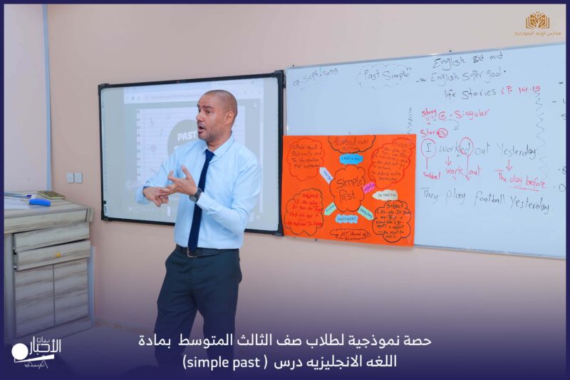 بالفيديو والصور .. مدارس الوعد بطريف تقيم حصة نموذجية لطلاب صف الثالث المتوسط بمادة اللغه الانجليزية