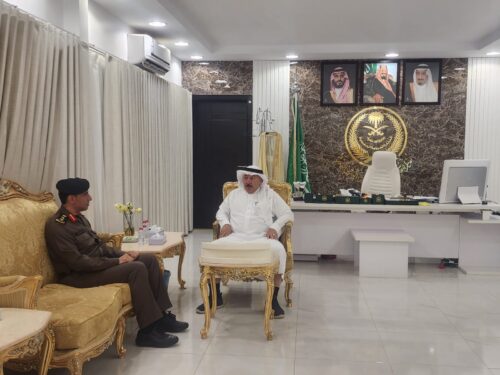 القائم بأعمال محافظ طريف يستقبل مدير عام وحدة المياه لبحث أعمال الخدمات بالمحافظة