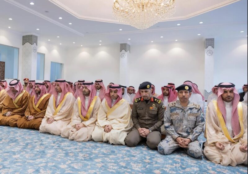 صلاة الاستسقاء في منطقة الحدود الشمالية