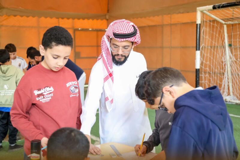 بالفيديو والصور .. نشاطًا لمادة التربية الفنية تحت عنوان ( الرسم الهندسي والتصميم ) بمدارس الوعد بطريف