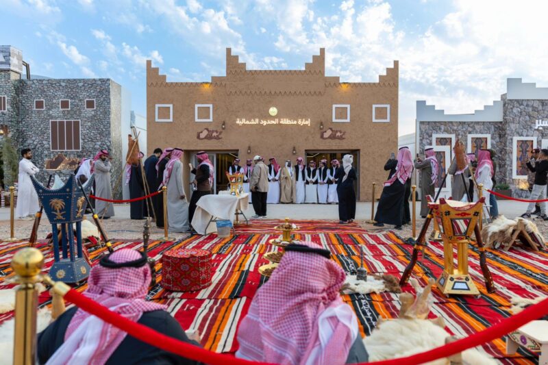 ركن الضيافة الشمالي يعكس موروث المنطقة في جناح إمارة الحدود الشمالية بـ “واحة الأمن”
