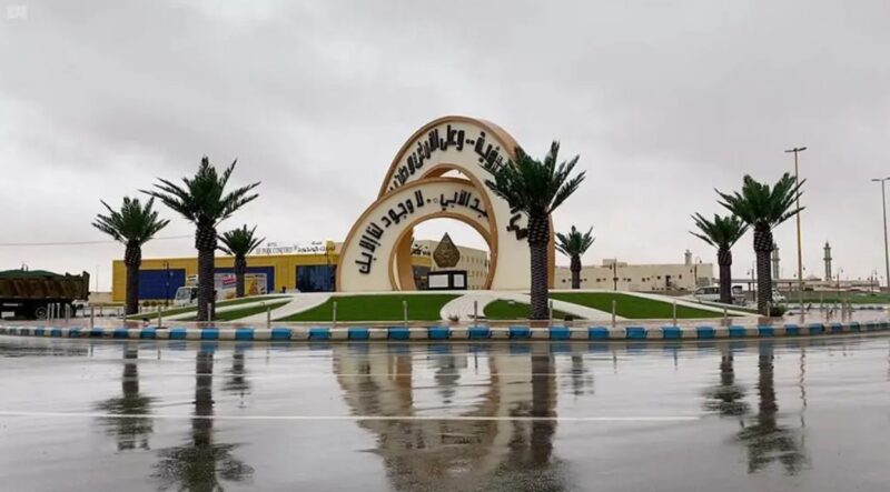 أمطار على محافظة طريف