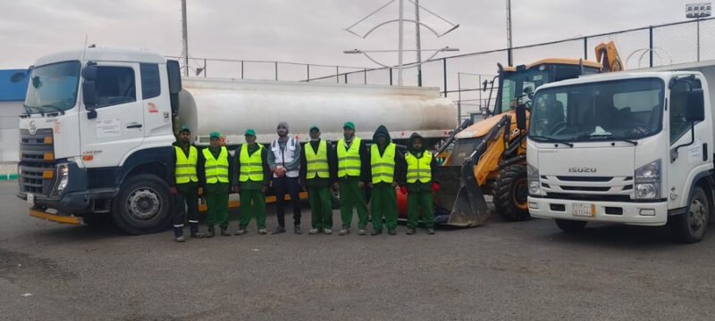 بلدية طريف ترفع الجاهزية ومستوى الاستعداد للحالة المطرية