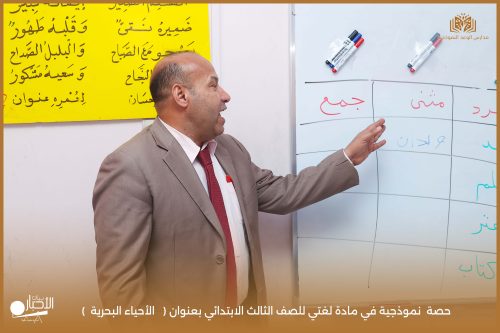 بالفيديو والصور .. حصة نموذجية في الرياضيات بـ”الوعد النموذجية” حول مقارنة الكسور العشرية