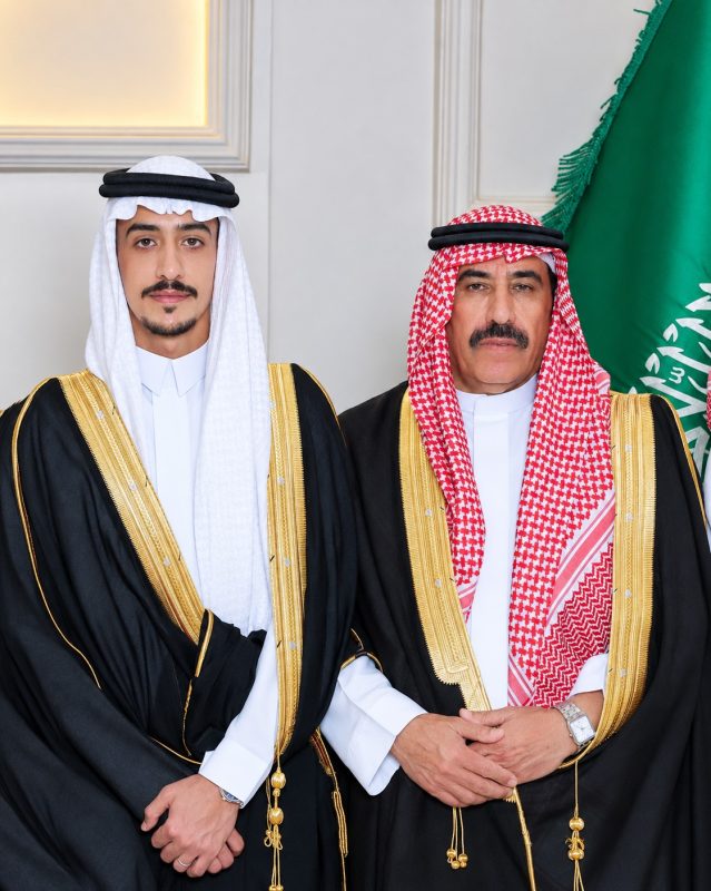 بالصور.. غنام سالم المدهرش يحتفل بزواج ابنه الشاب “نايف”