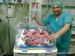 امرأة فلسطينية في غزة تنجب 4 توائم تحت القصف