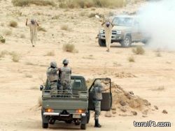 حرس الحدود بطريف يضبط شاب سعودي بحالة غير طبيعية حاول عبور الحدود