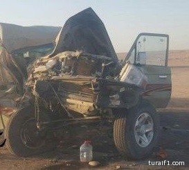 نجاة مسن من حادث شنيع على طريق “عرعر – رفحاء” الدولي