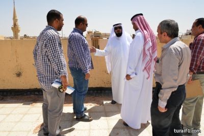 بالصور..مدير تعليم الشمالية يتفقد أعمال التأهيل والترميم في المدارس