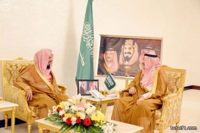 أمير الحدود الشمالية يستقبل الباحث العنزي