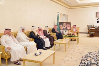 الأمير مشعل يستقبل مدير ومنسوبي الشؤون الصحية بمنطقة الحدود الشمالية و المنسق الوطني لبرنامج المدن الصحية بالمملكة