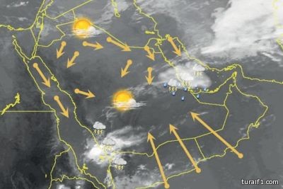 هطول أمطار غزيرة الاسبوع المقل على شمال وحائل والجوف