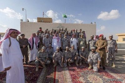 بالصور الأمير فهد بن بدر يتفقد مراكز حرس الحدود بالمنطقة المحاذية للأردن الشقيق