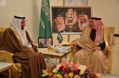 أمير منطقة الحدود الشمالية يستقبل وزير التجارة والصناعة