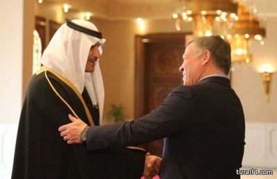 سمو سفير خادم الحرمين الشريفين يسلم اوراق اعتماده لجلالة الملك عبدالله الثاني بن الحسين