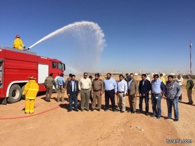 بالصور..الدفاع المدني بطريف يشارك في تدشين وحدة الإطفاء الخاصة بمدينة وعد الشمال