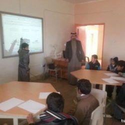 متوسطة طريف تنفذ فرضية إخلاء وهمي