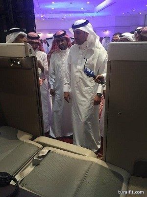 “السعودية” تدشن مقاعد الدرجة الأولى في طائراتها الجديدة “بوينج 777”
