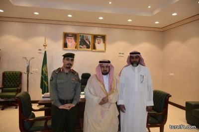 مدير جوازات الشمالية المكلف العميد الأحمد يزور وكيل امارة المنطقة‎